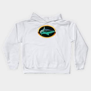 Gold Ring Shark Kids Hoodie